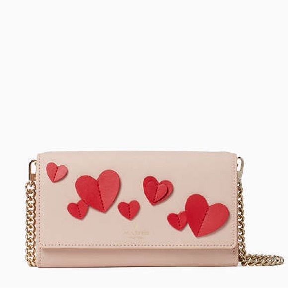 kate spade EUC! Heart It Franny Crossbody Bag/Convertible Clutch - Picture 1 of 17